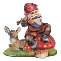 3-D Motive, Gartenzwerge, Gold-Gravur, 8cm, 10 Motive
