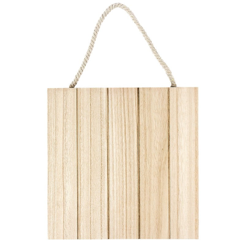 Holzplatte, Nostalgie, 24cm x 24cm x 1,5cm, mit Aufhängung für die Wand | Holz-Deko | Deko-Artikel | Deko- & Geschenkartikel