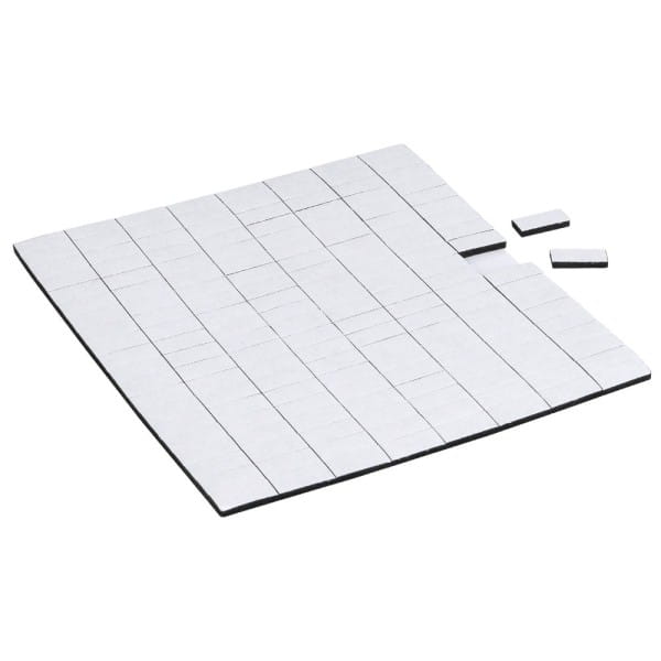 Klebepads, 5mm x 12mm, 2mm hoch, schwarz, 5 Bogen, 800 Stück