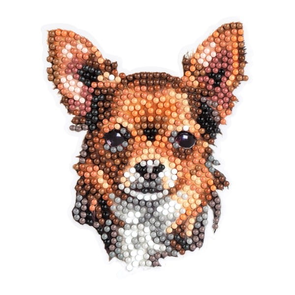 Diamond-Painting-Sticker, Hunde, DIN A4, 4 Bogen