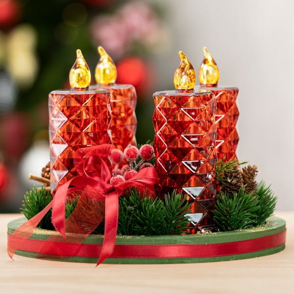 Deko-Tannenzweige, grün, 6,5cm, 55 Stück | Weihnachtsfloristik | Basteln Weihnachten | Bastelbedarf für Anlässe