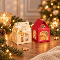 BastelBox: Zauberhafte Geschenk-Häuser, 43-teilig