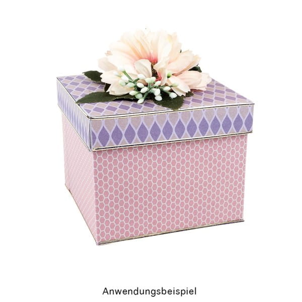 Geschenkboxen, quadratisch, verschiedene Größen, weiß, 5 Stück | Decoupage-Objekte | Decoupage | Bastelbedarf