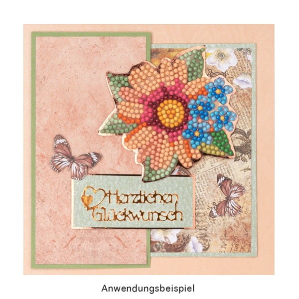Diamond-Painting-Sticker, Sommerzeit, DIN A4, 4 Bogen