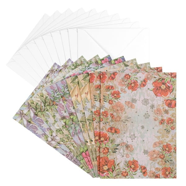Motiv-Grußkarten, Winterzeit 2, 11,5cm x 16,5cm, 5 Designs, inkl. Umschläge, 10 Stück