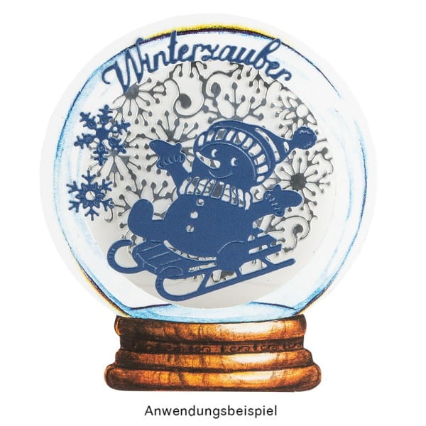 Stanzschablonen, Schneemänner, 5 Stück