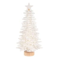 Filz-Tannenbaum zum Zusammenbauen, weiß, 26cm hoch, 42-teilig