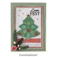 Diamond-Painting-Lineal, Tannenbaum 1, Motivgröße: 8,1cm x 8,6cm
