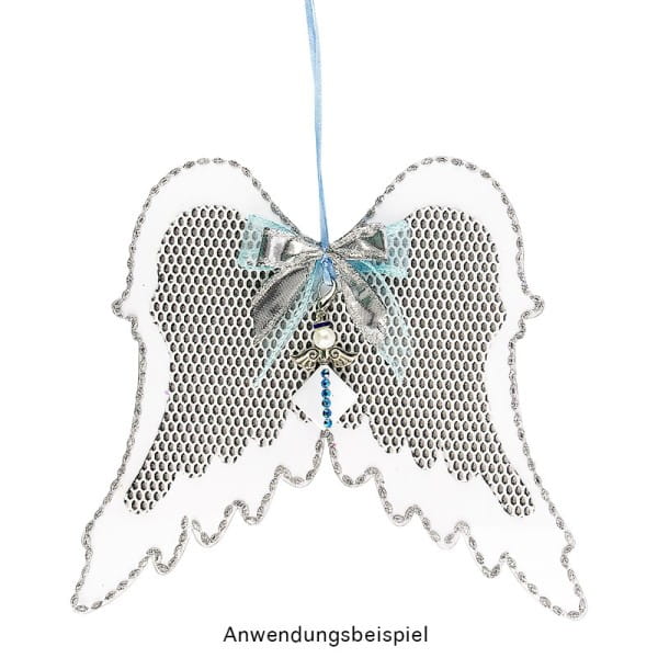 Windradfolien-Scheiben, Flügel, 20cm x 22,4cm, transparent, 500µ, 20 Stück