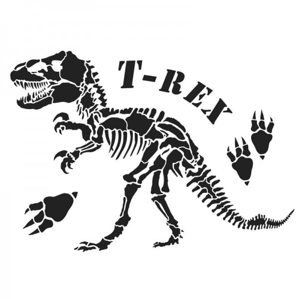 Laser-Kunststoff-Schablone, DIN A4, T-Rex