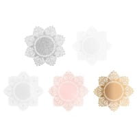XL-Laser-Ornamente, Zierdeckchen 6, verschiedene Farben, Ø 20cm, 10 Stück