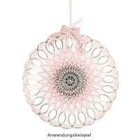 Metall-Ornamente, Design 38, Ø 5,5cm, silber, 3 Stück