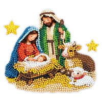 Diamond-Painting-Sticker, Winter/Weihnachten 3, DIN A4, 4 Bogen