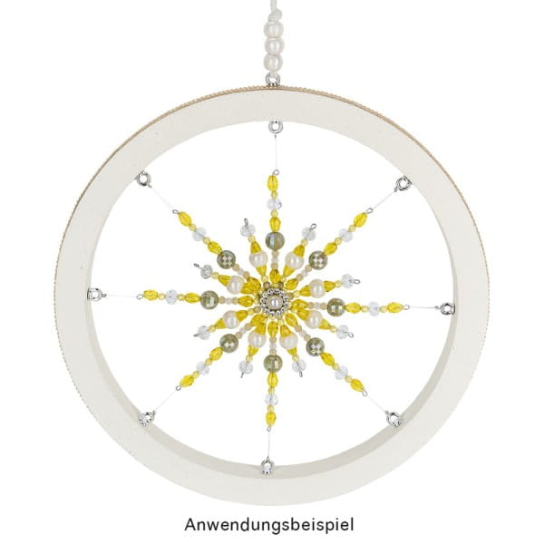 Perlen, Rondelle, facettiert, 0,8cm x 0,6cm, transparent-irisierend, 20 Stück