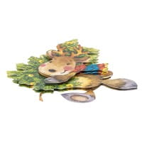 3-D Motive, Niedliche Weihnachts-Elche, 8-9,5cm, 10 Motive
