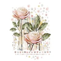 Color Bügeltransfers, DIN A4, Blumen 11