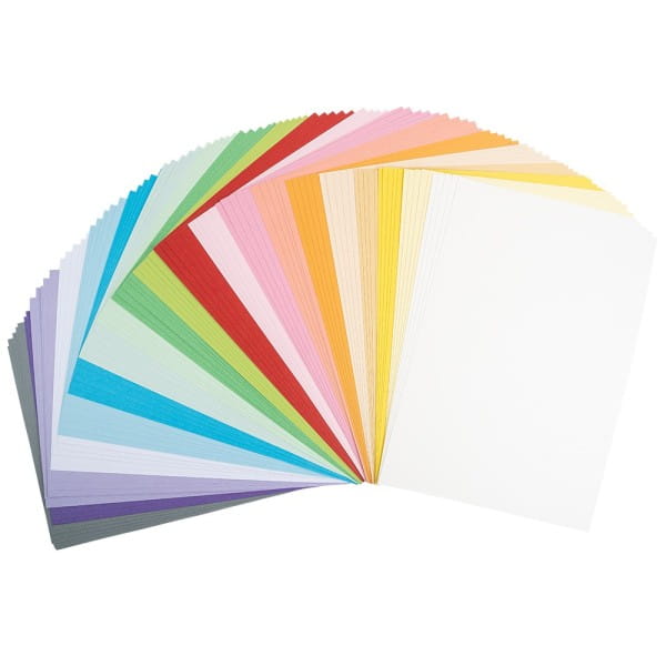 Tonkarton, DIN A4, 220g/m², pastell, verschiedene Farben, 100 Bogen