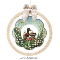 Motiv-Windradfolien, Blumen, Ø 20cm, 500µ, 2 Designs, 8 Stück