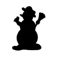 Jumbo-Stanzer, Schneemann, 6 x 4cm