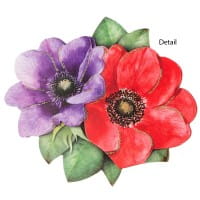 3-D Motive, Romantik-Blumen, 7-9cm, 10 Motive