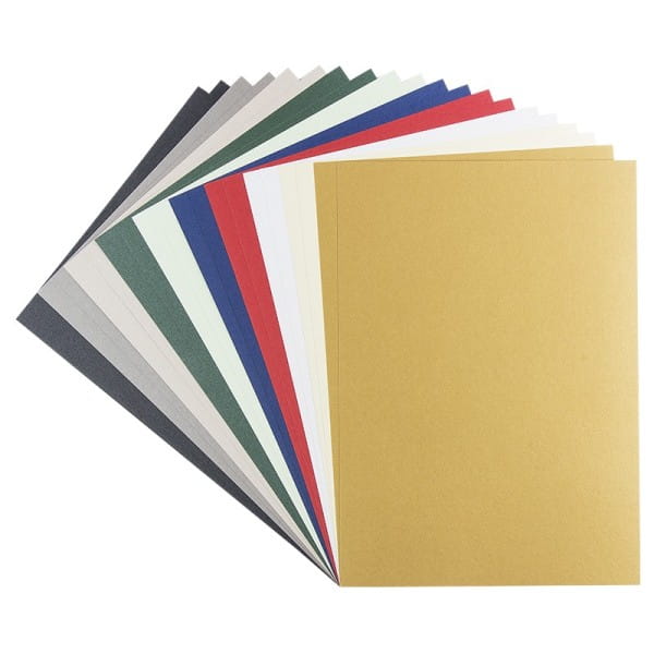 Effekt-Karton, Perlmutt, DIN A4, 250 g/m², 10 verschiedene Farben, 20 Bogen
