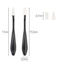 Spachtel mit Schwamm-Applikatoren, spitz & oval, inkl. Applikatoren, 22-teilig