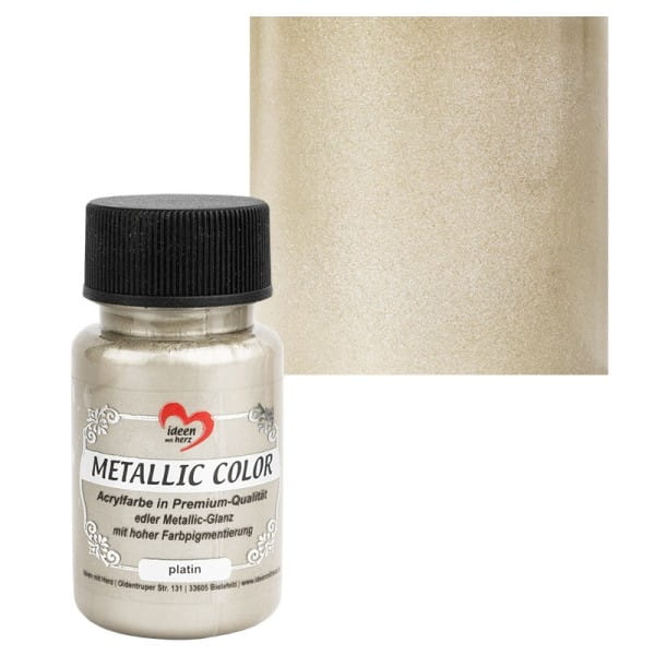 Metallic Color, platin, 50ml