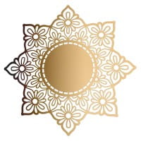 Laser-Kartenaufleger, Zierdeckchen, Ornament 3, Ø 14cm, 220 g/m², 5 Farben, 20 Stück