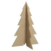 Tannenbaum-Rohlinge, zum Aufstellen, 3 verschiedene Größen, 4mm stark, 3 Stück