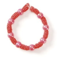 Perlen "Mona", Ø10 mm, 50 Stück, rosa-irisierend