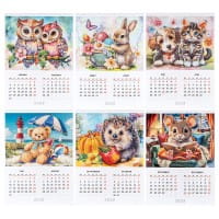 ExklusivBox: Diamond-Painting-Wandkalender für 2027 & 2028, 4-teilig