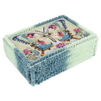 Diamond-Painting-Magnetboxen, Schmetterlinge, 21,5cm x 15cm x 6,5cm, 900g/m², 3 Stück