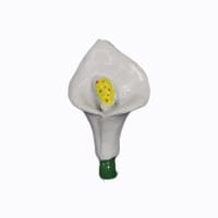 Relief-Blüte Calla, 3 x 2 cm, 10er Set