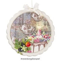 Selbstklebende Stoffe, Blumen 1, DIN A4, verschiedene Designs, 10 Stück