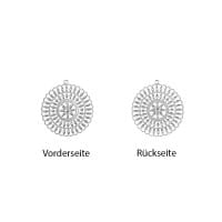Metall-Ornamente, Design 38, Ø 5,5cm, silber, 3 Stück