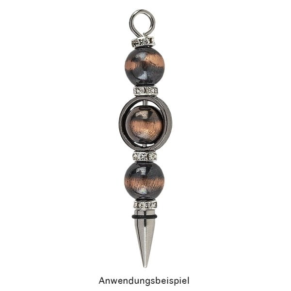 Wechselstäbe, 4cm, 5 Stück, silberfarben