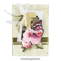 Spiegel-Mosaik-Sticker, 9,7cm x 29,6cm, selbstklebend, gold