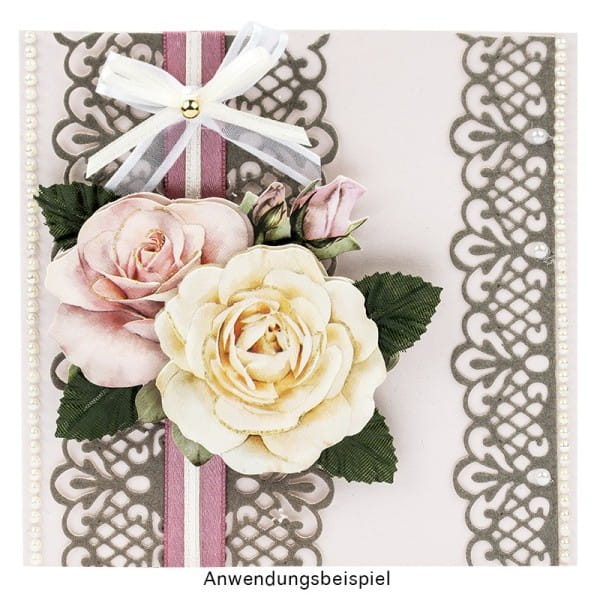 3-D Motive, Romantik-Blumen, 7-9cm, 10 Motive
