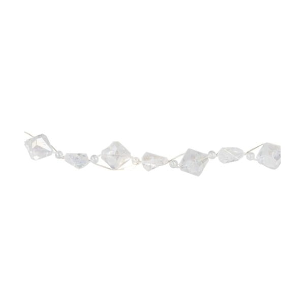LED-Drahtlichterkette, Kristall-Nuggets, klar, 20 LEDs in Warmweiß, 2,70m lang, Timer