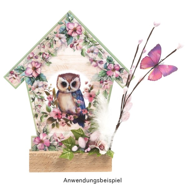 Transparent-Sticker, Schmetterlinge, versch. Designs, mit Glitzerveredelung, 10cm x 30cm, 10 Bogen