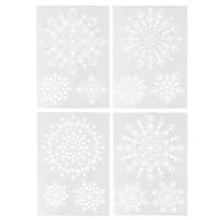 Design-Schablonen Easy Dotting 3, DIN A4, verschiedene Designs, Lochgröße: 1-9mm, 4 Stück
