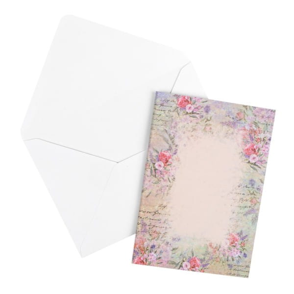 Motiv-Grußkarten, Zauberhafte Blumenwelt 1, 11,5cm x 16,5cm, 5 Designs, inkl. Umschlägen, 10 Stück