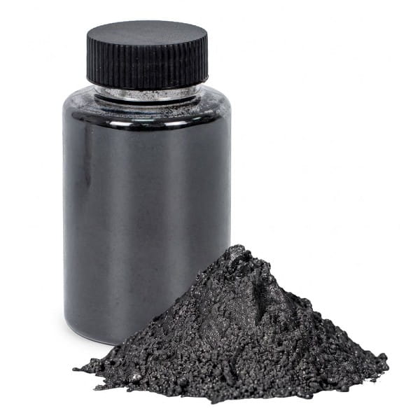 Mica-Pulver, Pigmente mit Perlmutt-Effekt, schwarz, 50g