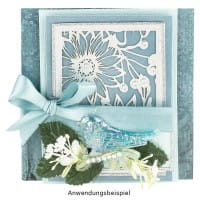 Laser-Grußkarten Mini, Gerbera, 9,5cm x 7cm, versch. Farben, mit Umschlägen, 20 Stück
