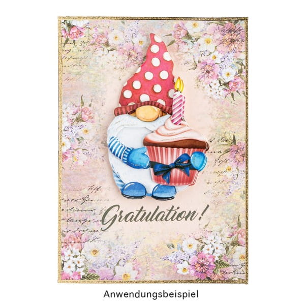 Motiv-Grußkarten, Zauberhafte Blumenwelt 1, 11,5cm x 16,5cm, 5 Designs, inkl. Umschlägen, 10 Stück