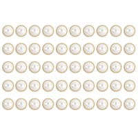 Premium-Schmucksteine, Perlen-Zierstein 1, Ø 1,5cm, hellgold, perlmutt, 50 Stück