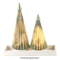 LED-Stab-Podeste, 3 Höhen, Ø7,7cm, 14-26 LEDs, warmweiß, inkl. Timer