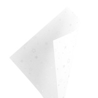 Faltpapiere, transparent, Sterne, 15cm x 15cm, 110 g/m², weiß/silber, 100 Stück