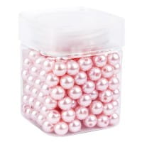 Perlen, Perlmutt, Ø 10mm, rosa, 120g