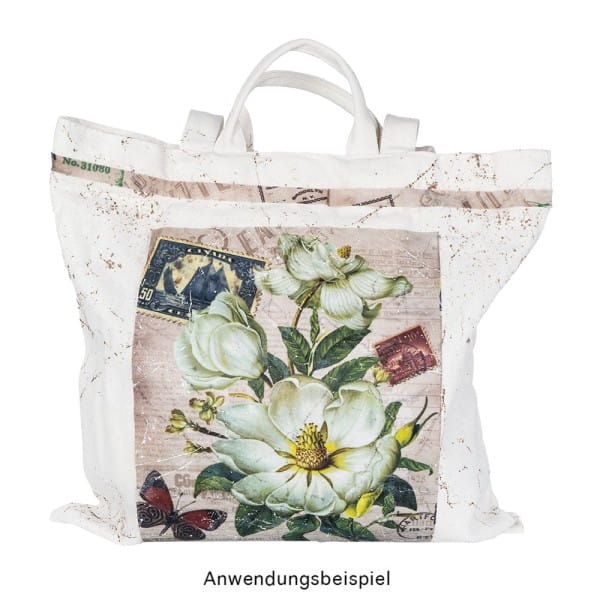 Selbstklebende Stoffe, Vintage, 20cm x 30cm, 8 Designs, selbstklebend, 8 Stück
